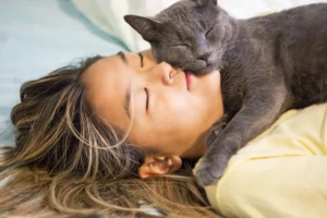 asian teenager snuggles with her gray cat 1256776086 005dd0dc58a3436e98e6a4677b0c38ec